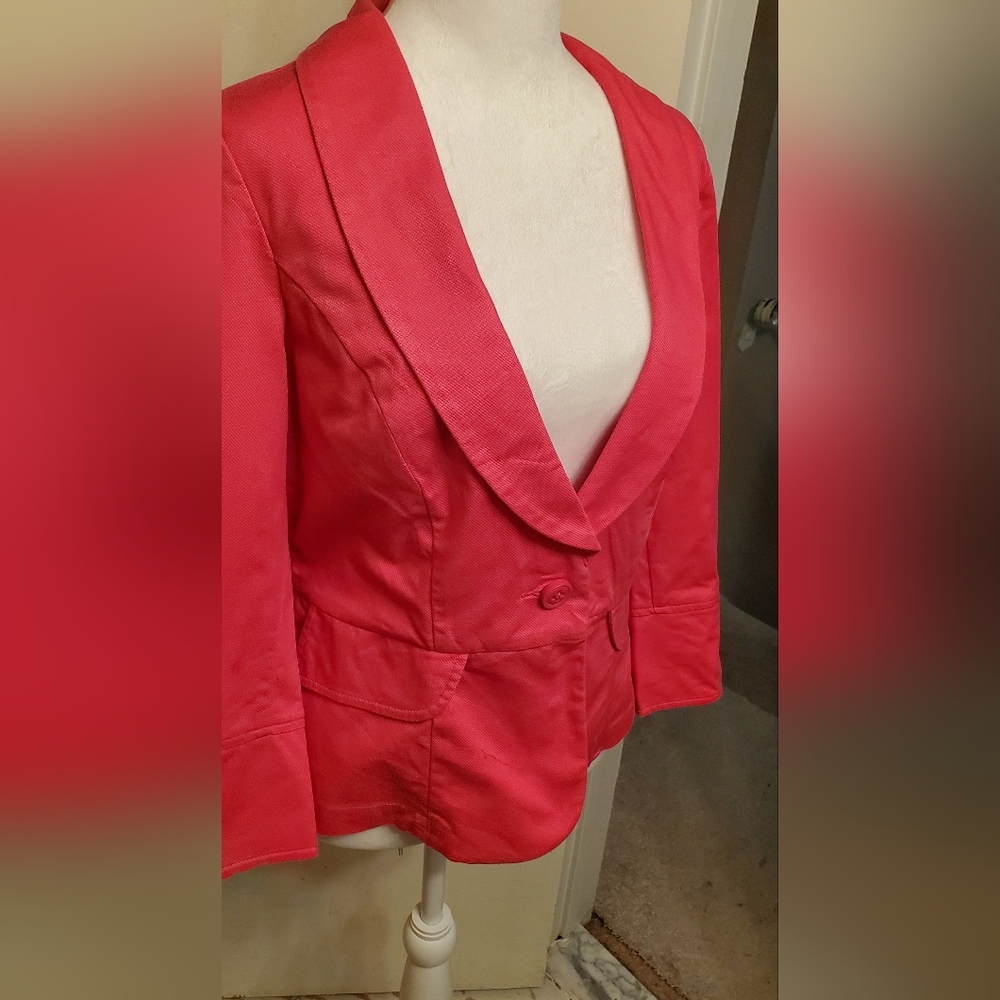 CAbi Pink Power Blazer Style 310 sz 8